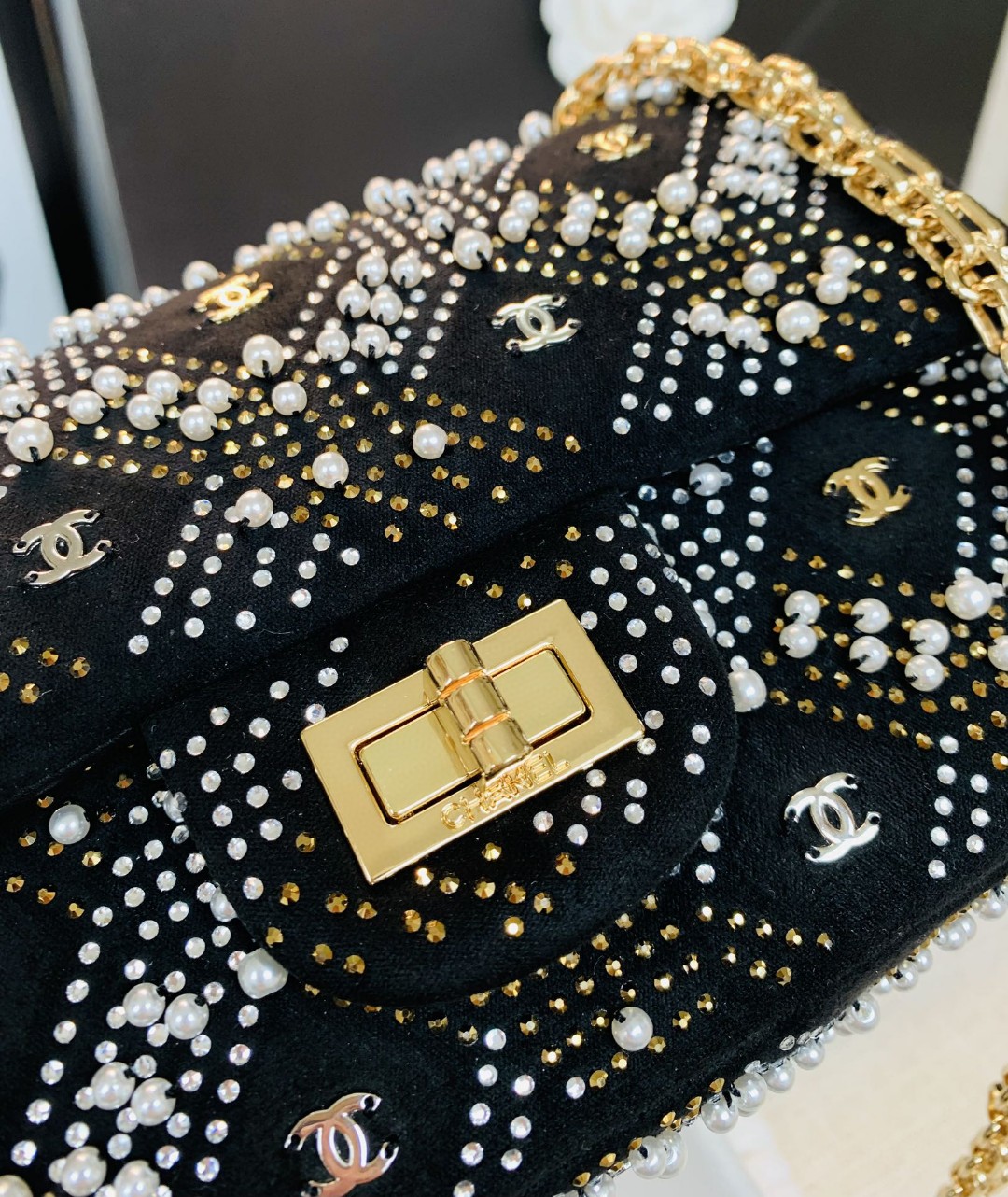 CHANEL シャネル 超美品 チェーンショルダーバッグ