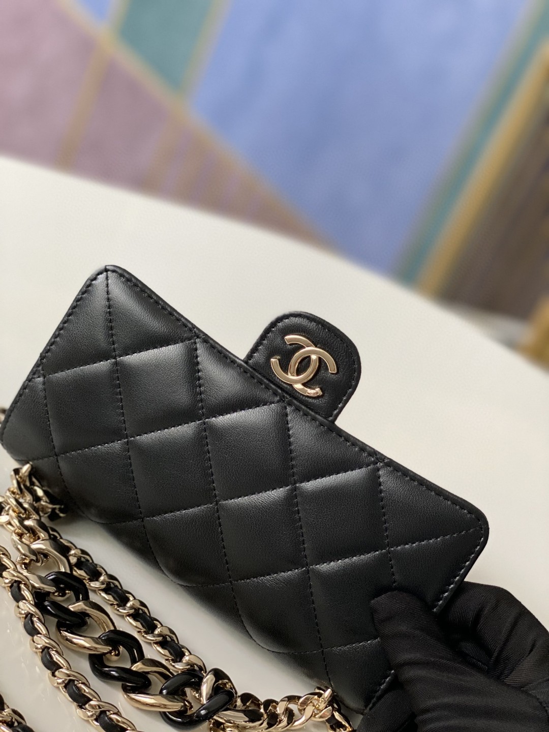 CHANEL シャネル 超美品 MINI チェーンショルダーバッグ 2202