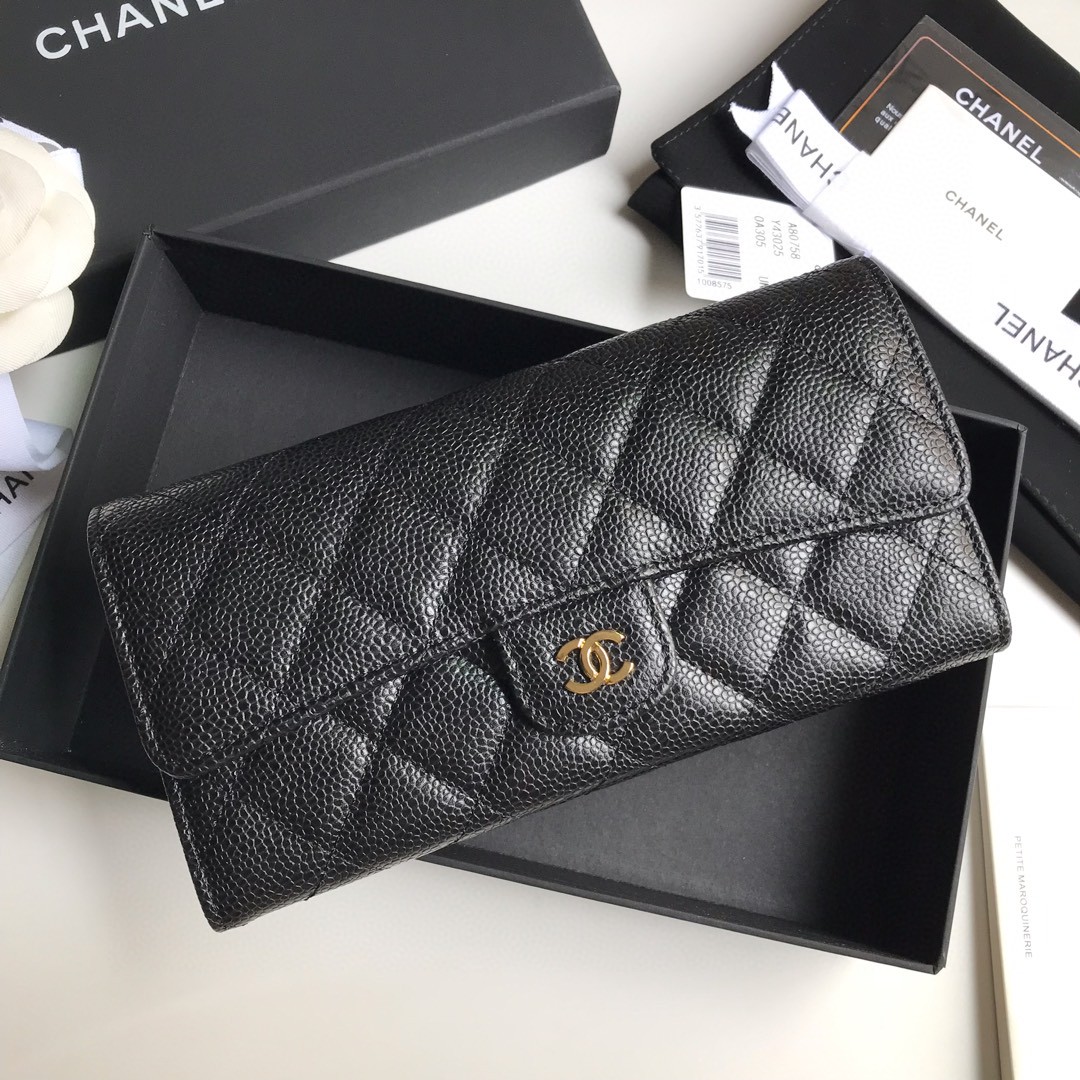 CHANEL シャネル 2022新作 Wホック二つ折り財布 2202