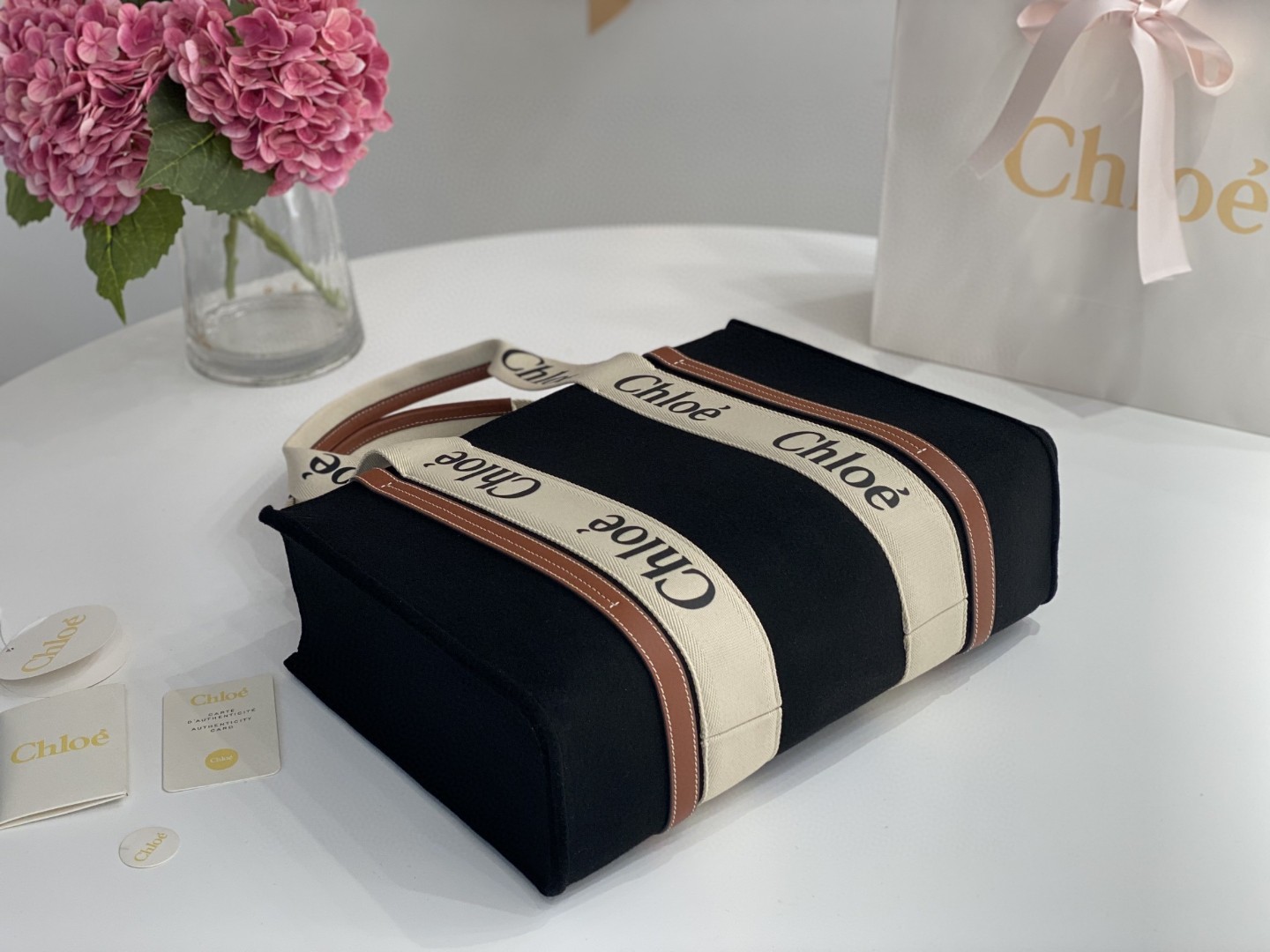 Chloe クロエ 超美品 37 Woody Tote ハンドバッグ