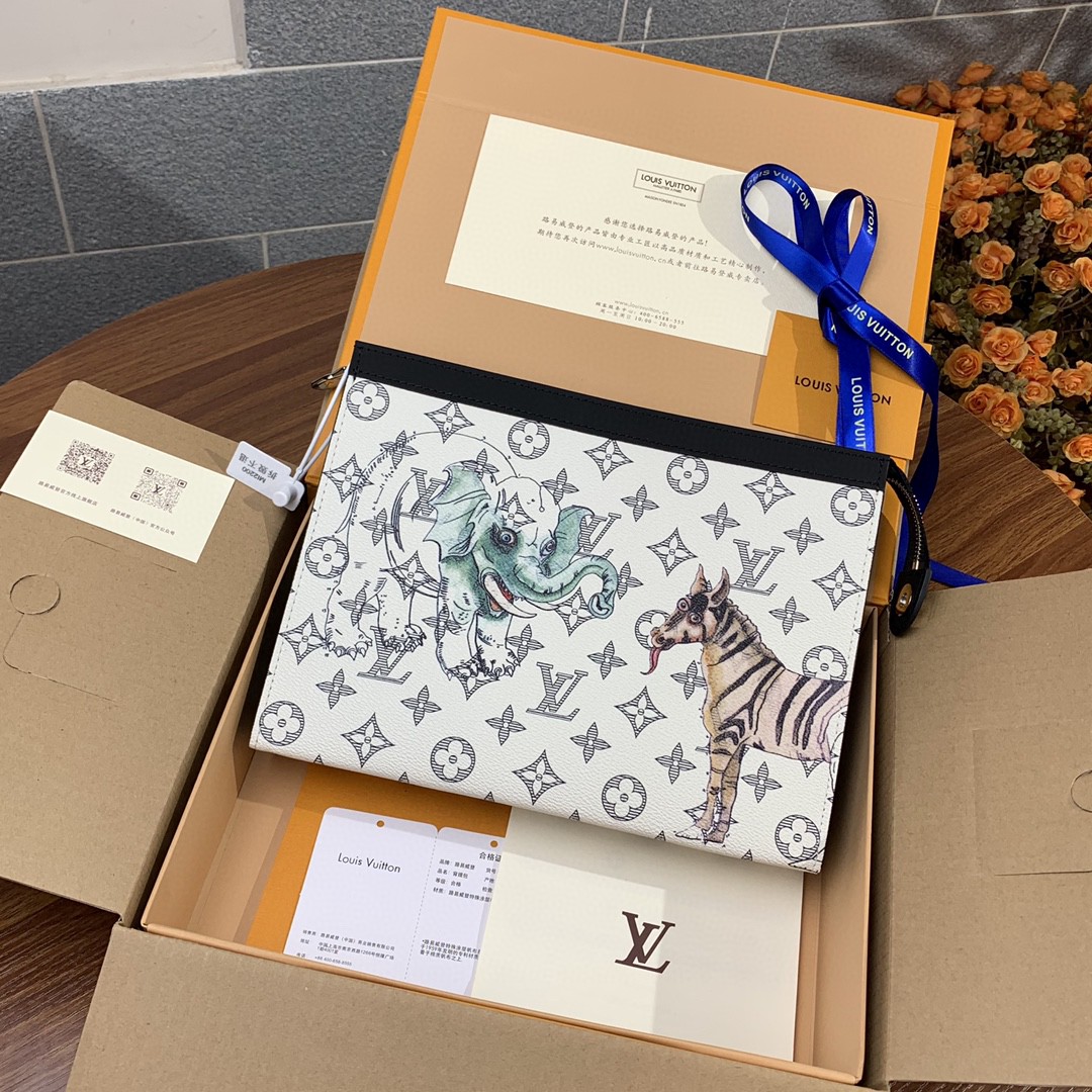 Super品 LV ルイヴィトン セカンドバッグ コスメポーチ