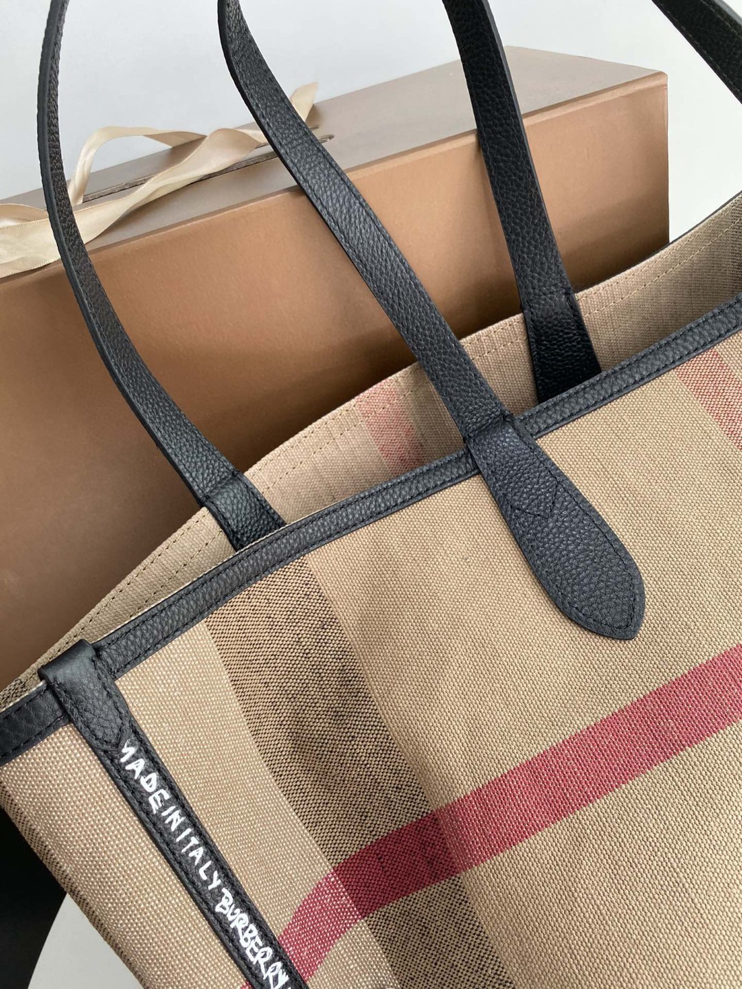 BURBERRY バーバリー Super品 両面 Tote ハンドバッグ