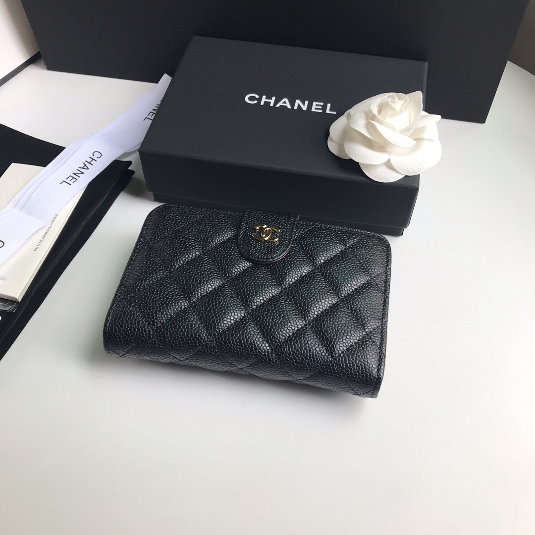 CHANEL シャネル 2022新作 Wホック二つ折り財布 2202