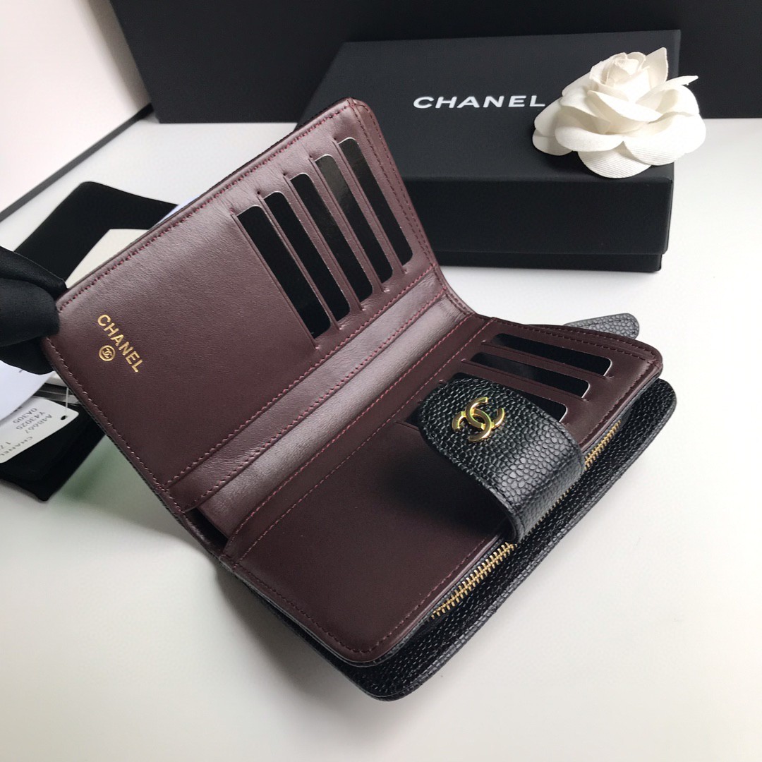 CHANEL シャネル 2022新作 Wホック二つ折り財布 2202