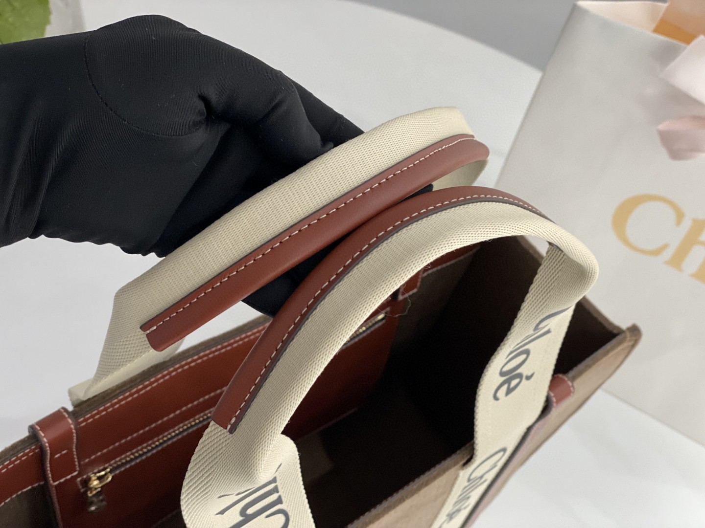Chloe クロエ 超美品 37 Woody Tote ハンドバッグ