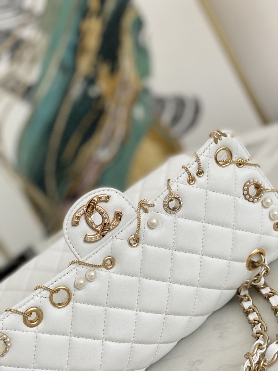 CHANEL シャネル 超美品 チェーンショルダーバッグ 2202
