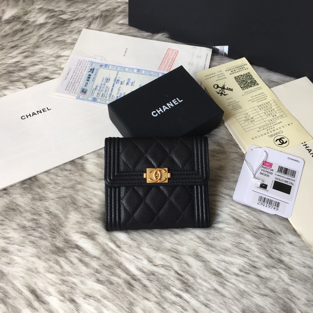CHANEL シャネル 完美品質 短財布/三つ折り財布