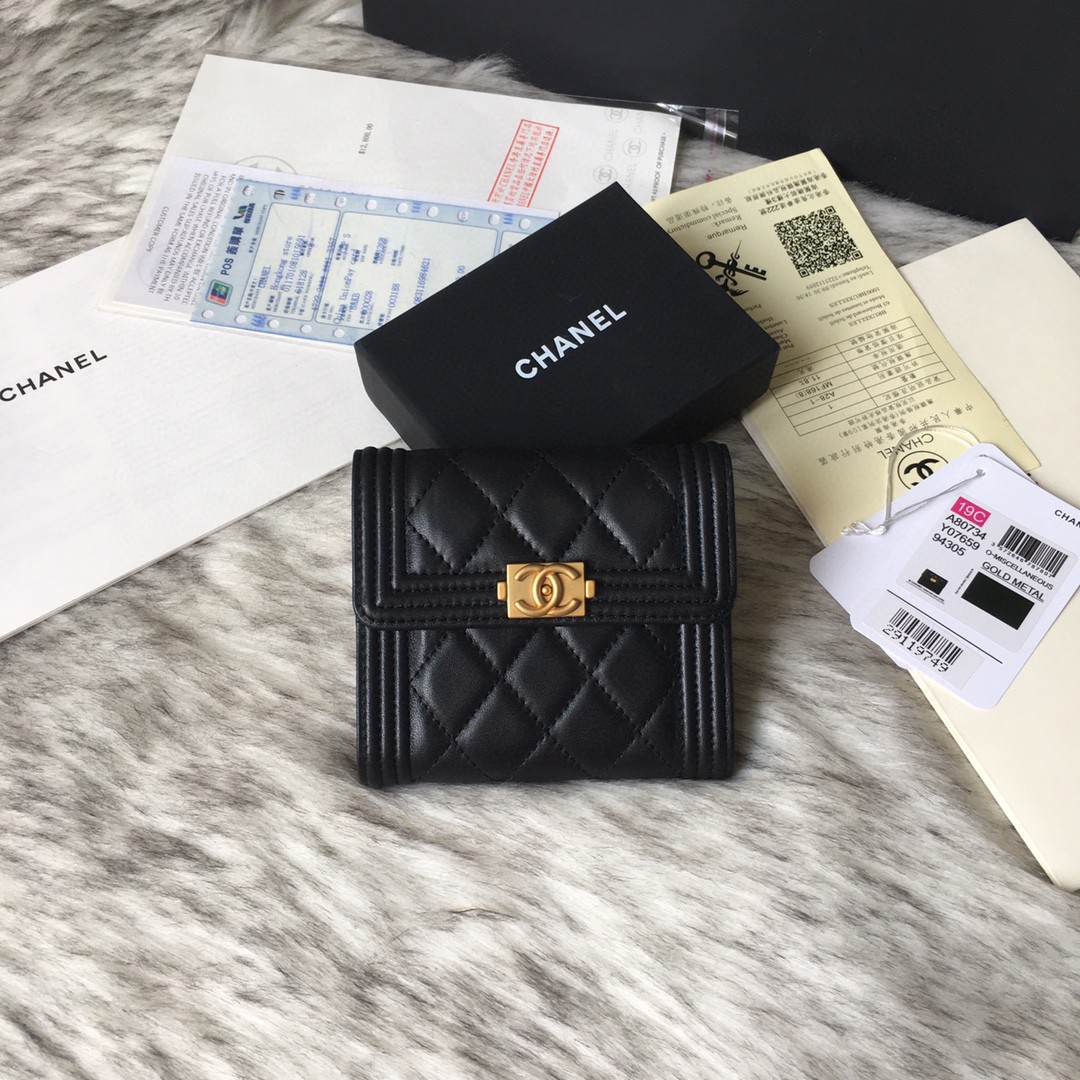 CHANEL シャネル 完美品質 短財布/三つ折り財布