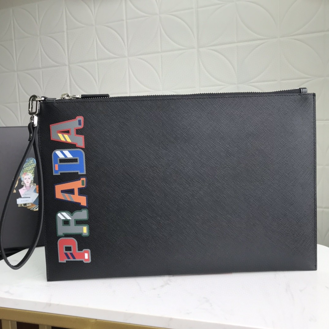 21SSPRADA プラダ 35.5 メンズ セカンドバッグ