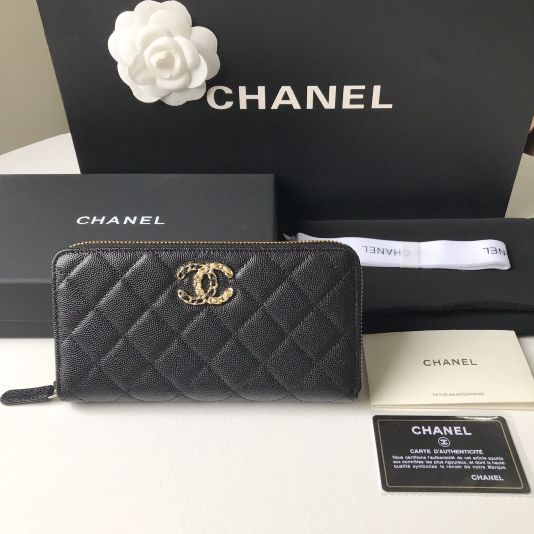 CHANEL シャネル 完美品質 ラウンドファスナー式財布