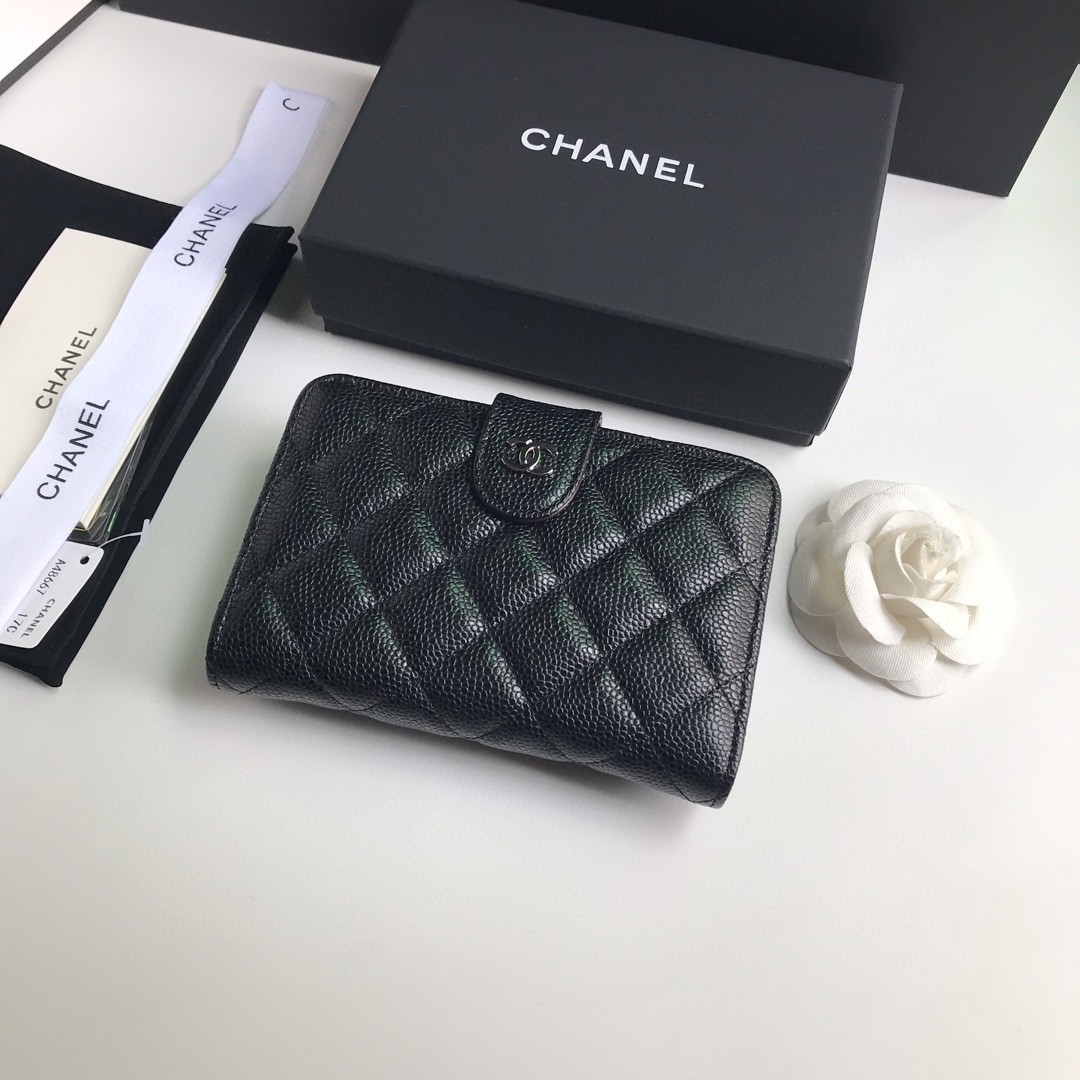 CHANEL シャネル 2022新作 Wホック二つ折り財布 2202
