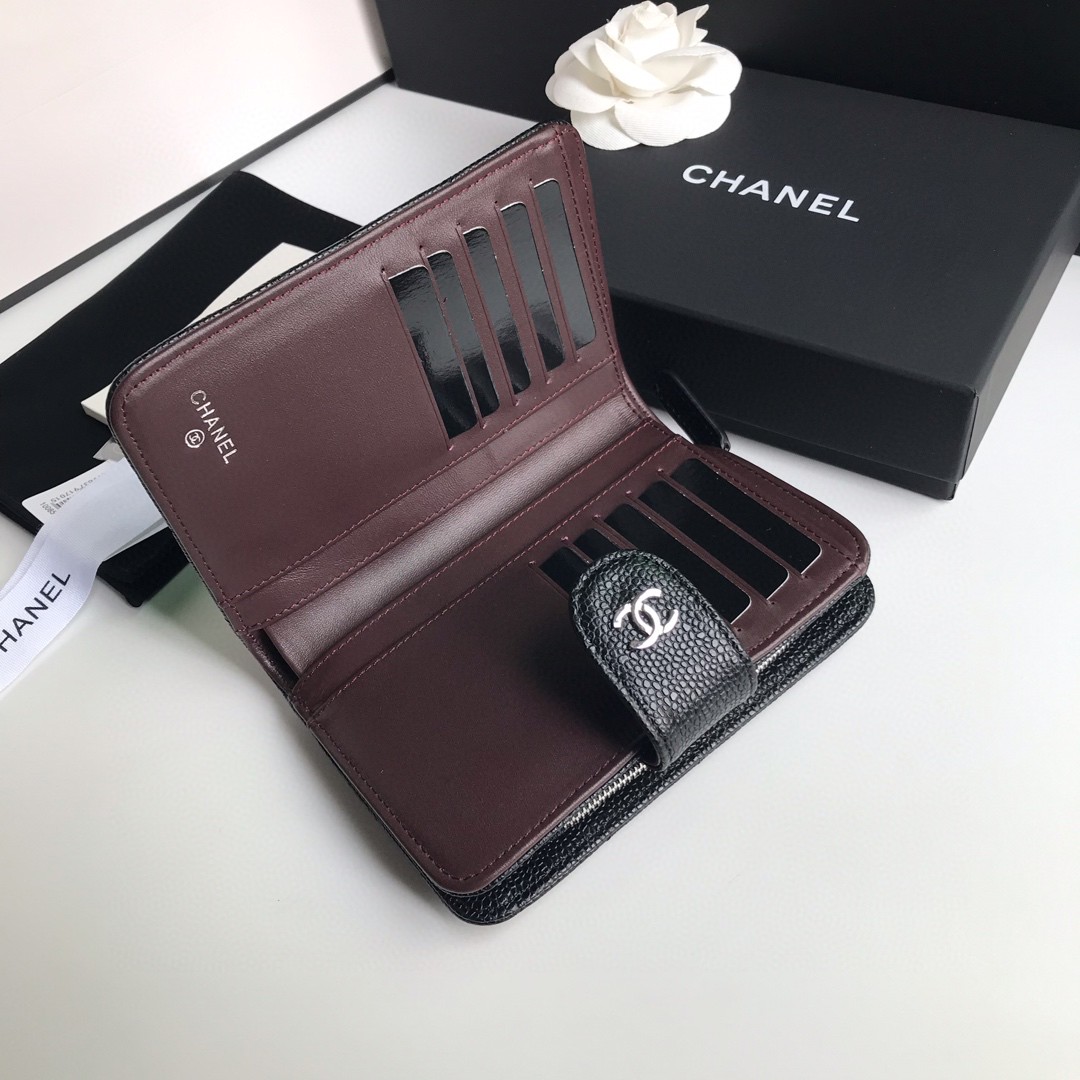 CHANEL シャネル 2022新作 Wホック二つ折り財布 2202