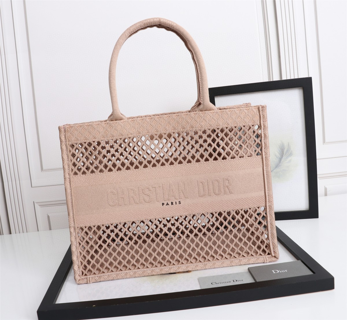 クリスチャンディオール Book Tote 中サイズ36 ョッピングバッグ 2110AADAJ