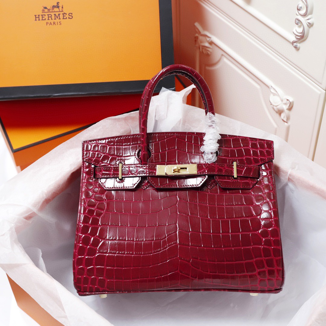 エルメス クロコ押し型 BIRKIN バーキン25/30/35cm LT2107J360