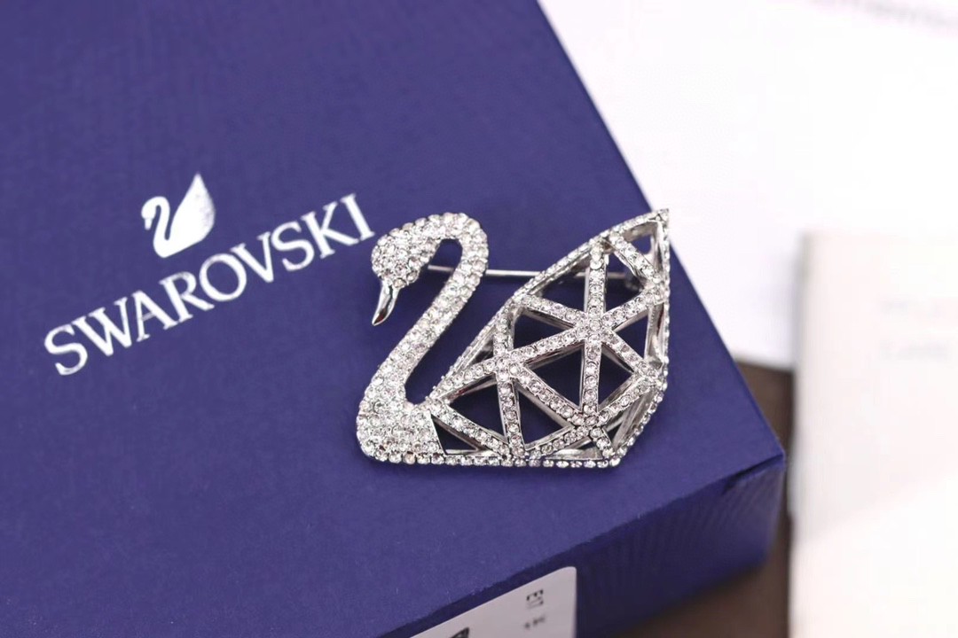 Swarovski スワロフスキー 超美品 ココマーク ブローチ