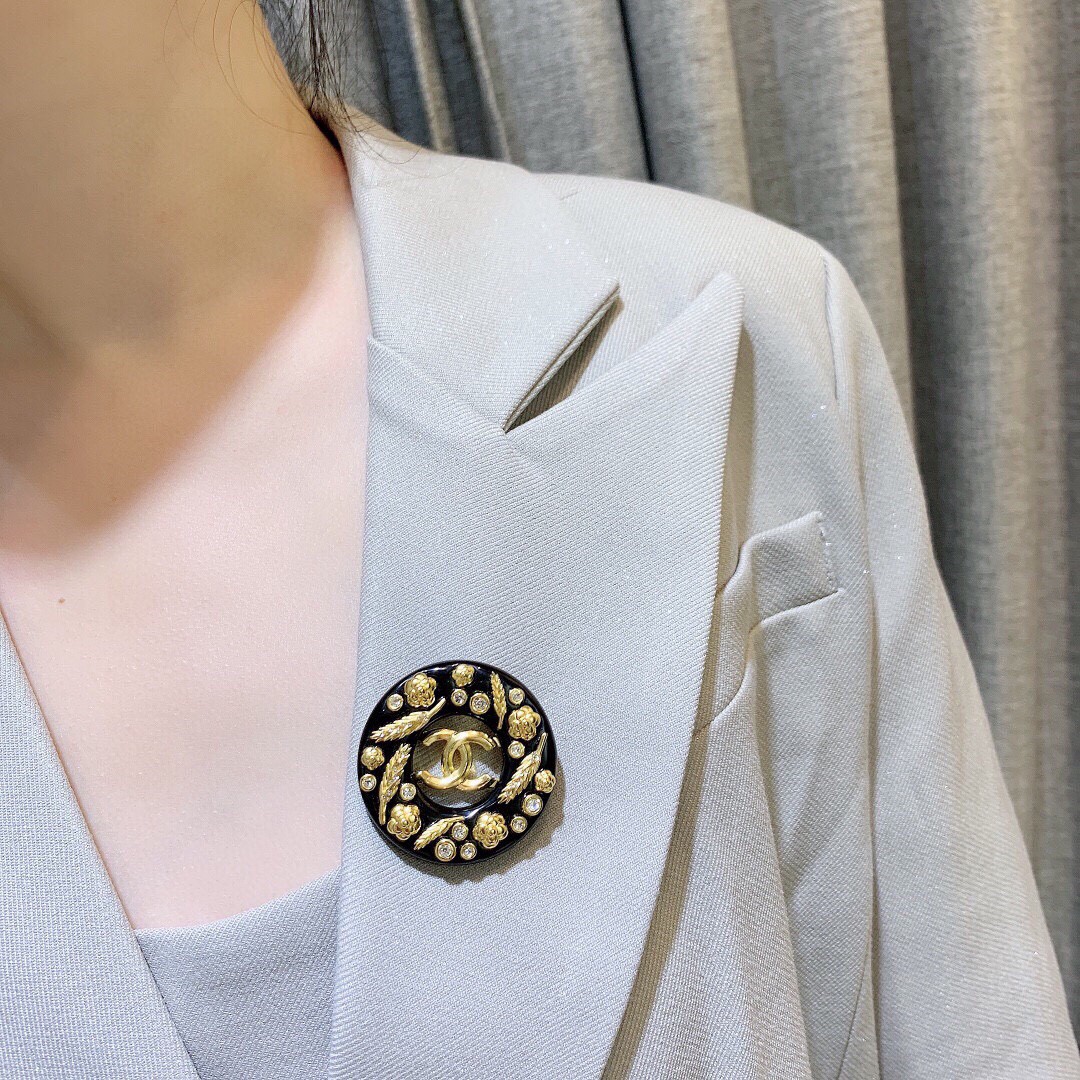 超美品 CHANEL シャネル ココマーク ブローチ