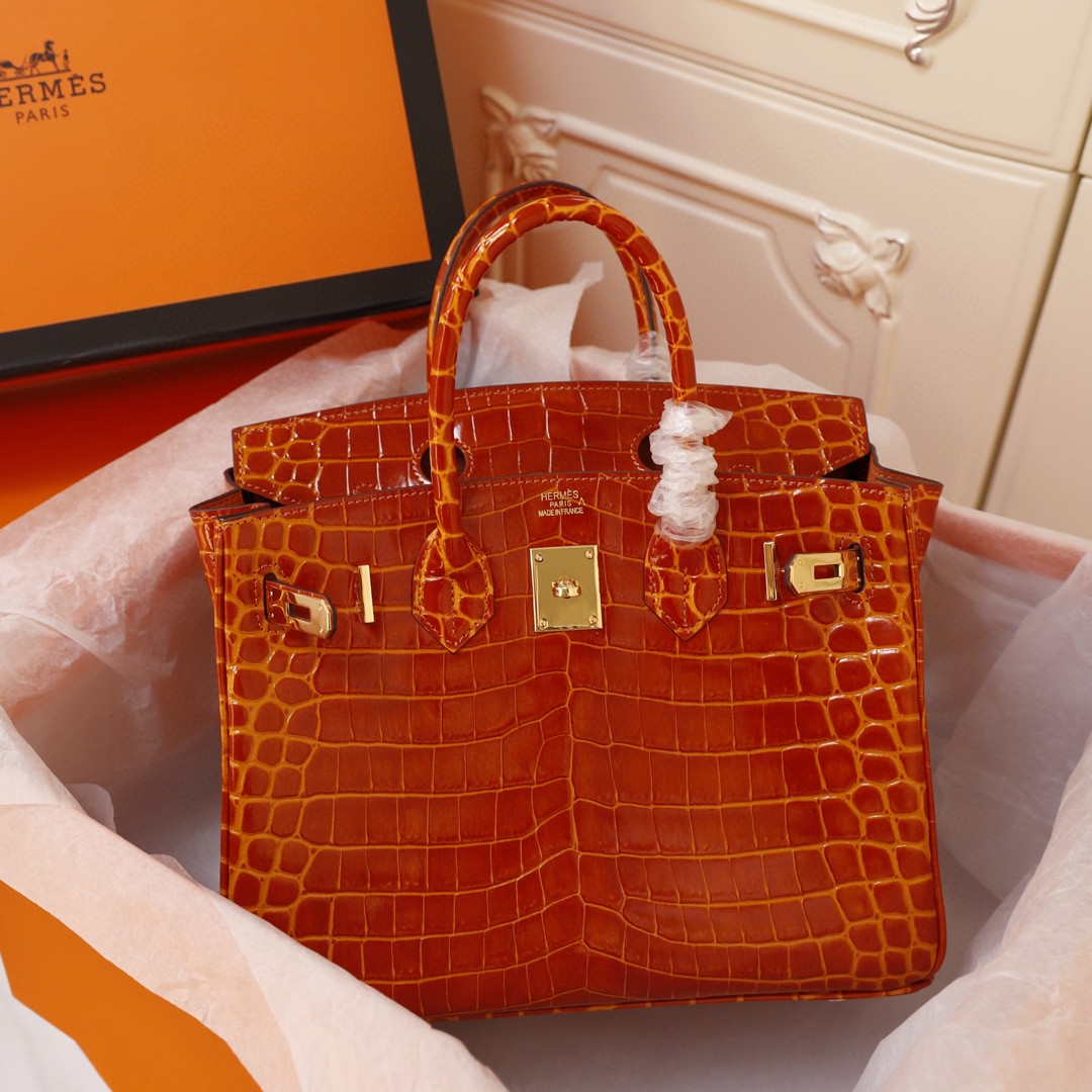 エルメス クロコ押し型 BIRKIN バーキン25/30/35cm LT2107J360