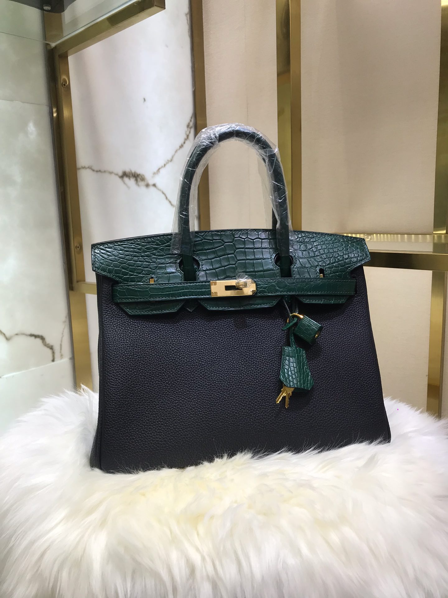 超美品エルメス 手作り トゴ BIRKIN バーキン30 TD2001P