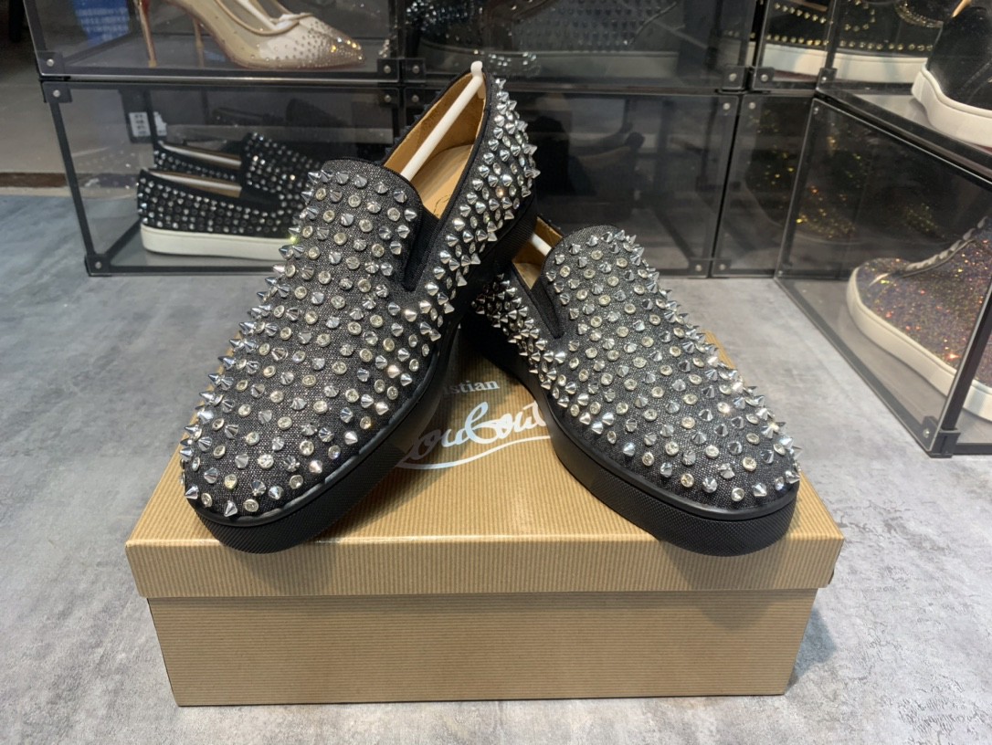 クリスチャン ルブタン(CL) 高品質 男女兼着 ローファー スリッポン