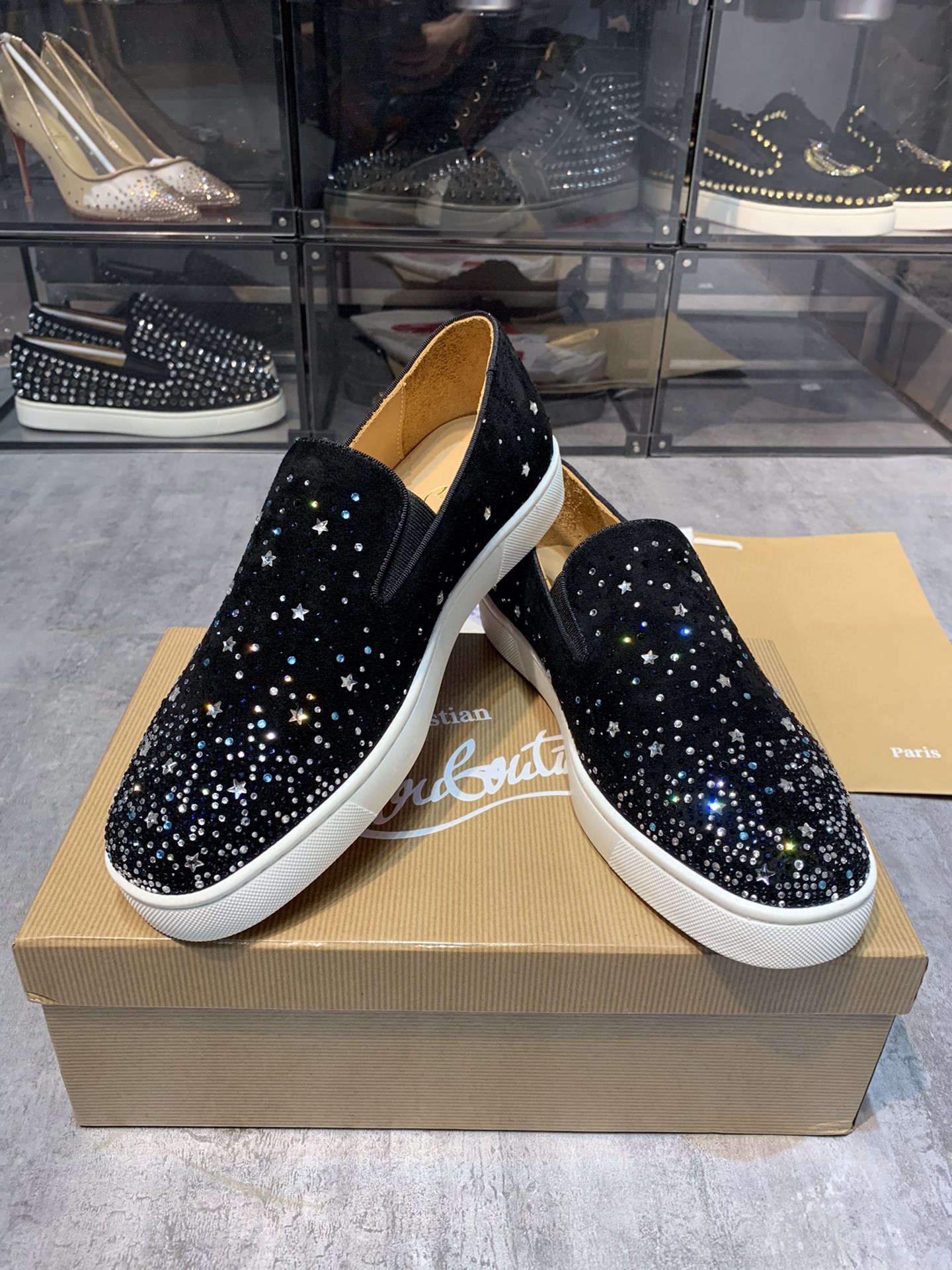 クリスチャン ルブタン(CL) 高品質 男女兼着 ローファー スリッポン