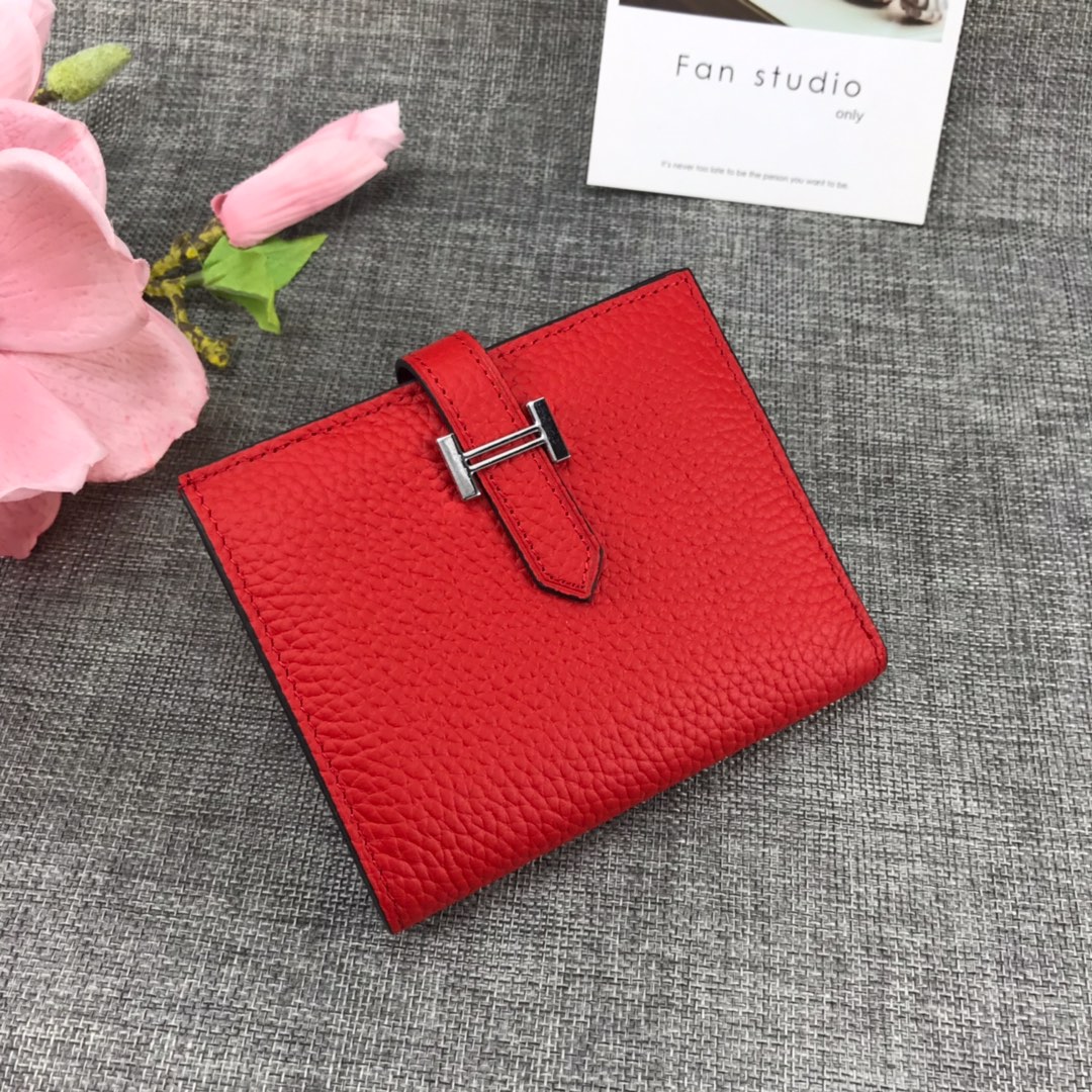 HERMES エルメス 牛革 TOGO 二つ折り財布