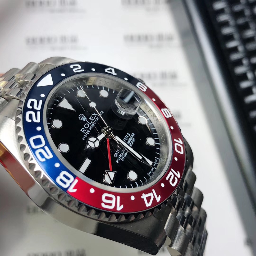 ロレックス メンズ GMTマスター 21600振動 ムーブメント搭載!TSH