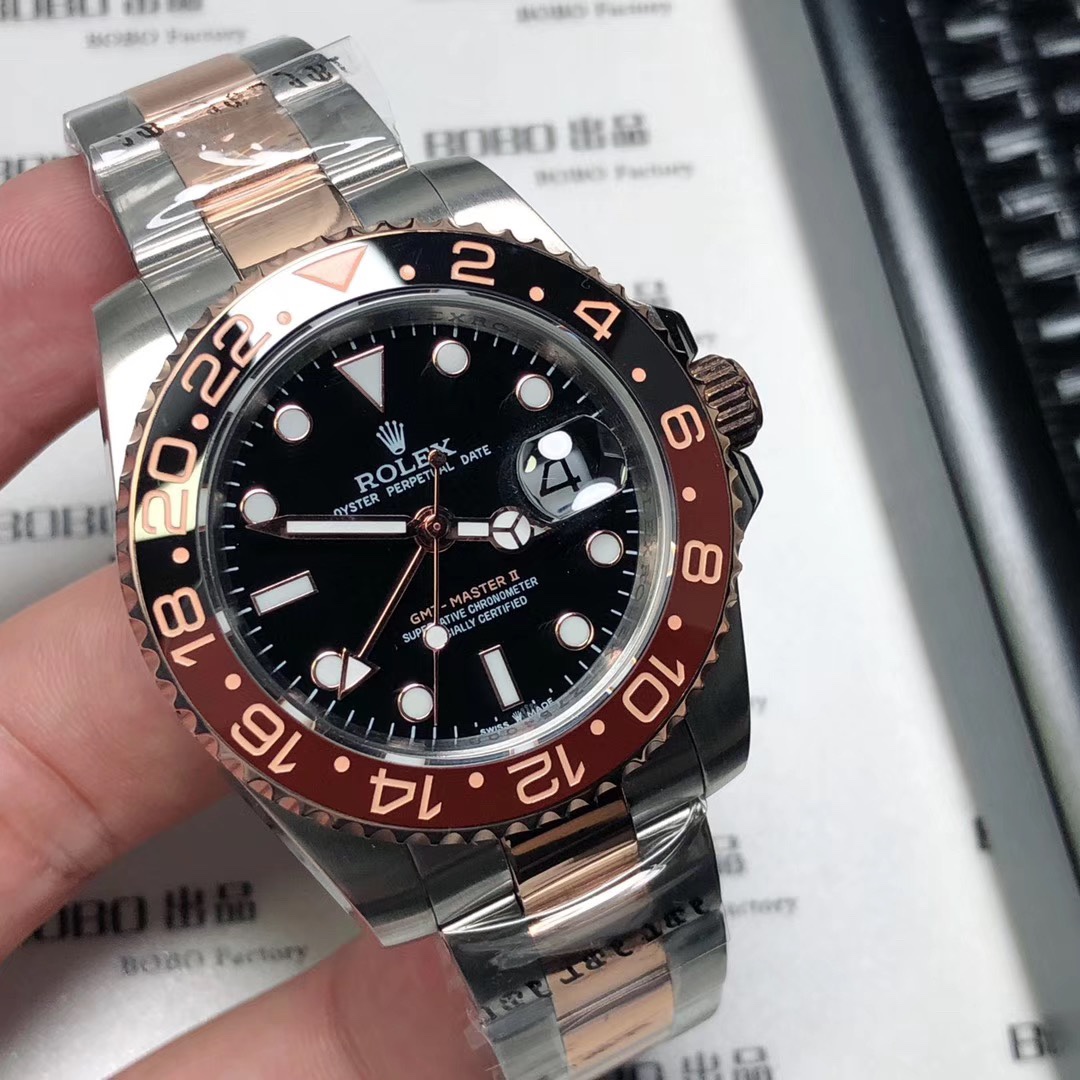 ロレックス メンズ GMTマスター 21600振動 ムーブメント搭載！TSH
