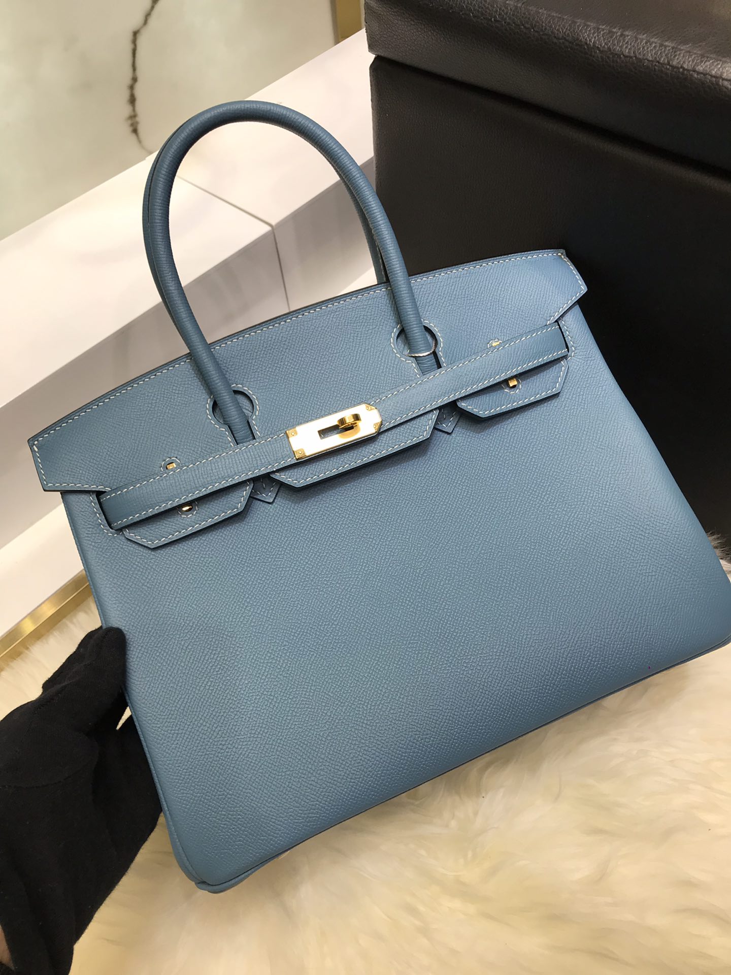 特N品 エルメス 手作り ヴォーエプソン BIRKIN バーキン30 TD2001P1600-B