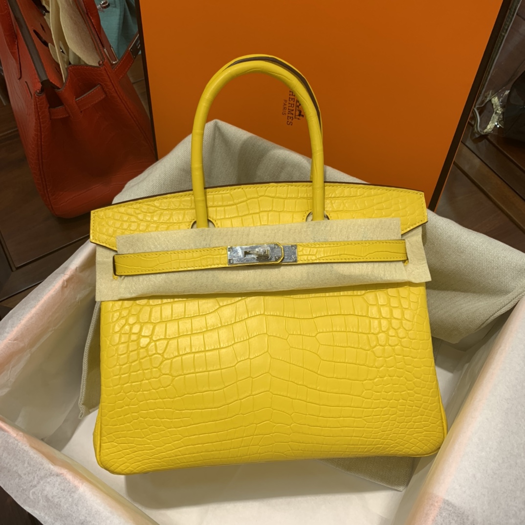 高品質エルメス クロコダイル 手作り BIRKIN バーキン30 TD2001P