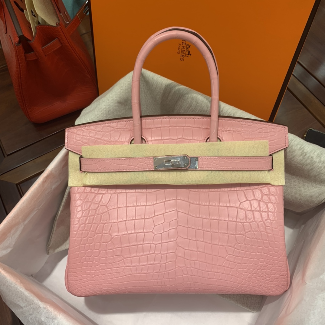 高品質エルメス クロコダイル 手作り BIRKIN バーキン30 TD2001P