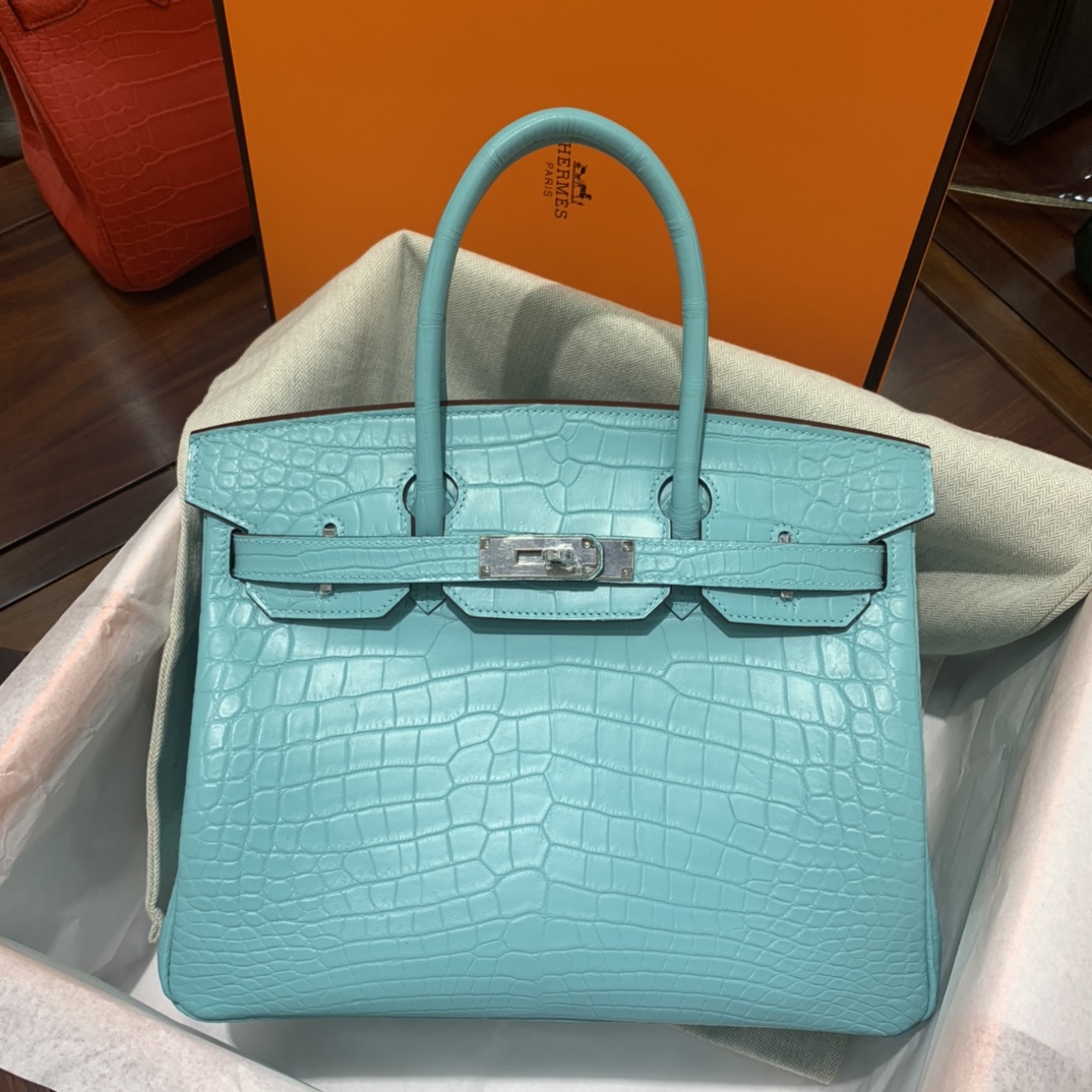 高品質エルメス クロコダイル 手作り BIRKIN バーキン30 TD2001P