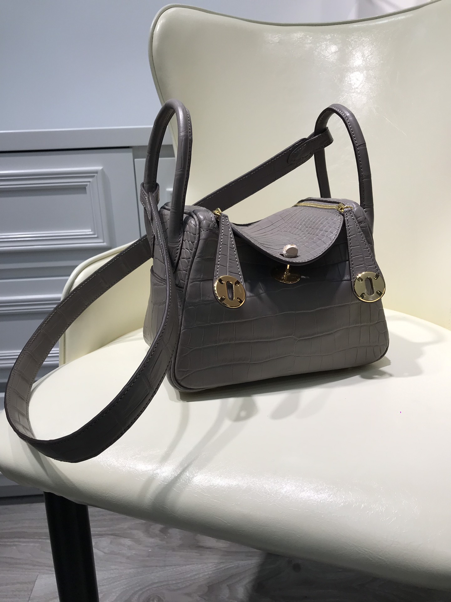 エルメス（HERMES）リンディ26cm 手作り クロコダイル TD2001P5800