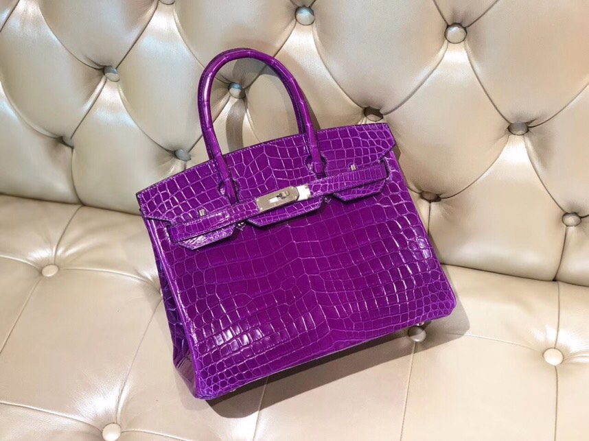 高品質エルメス クロコダイル 手作り BIRKIN バーキン25 ZF2001P