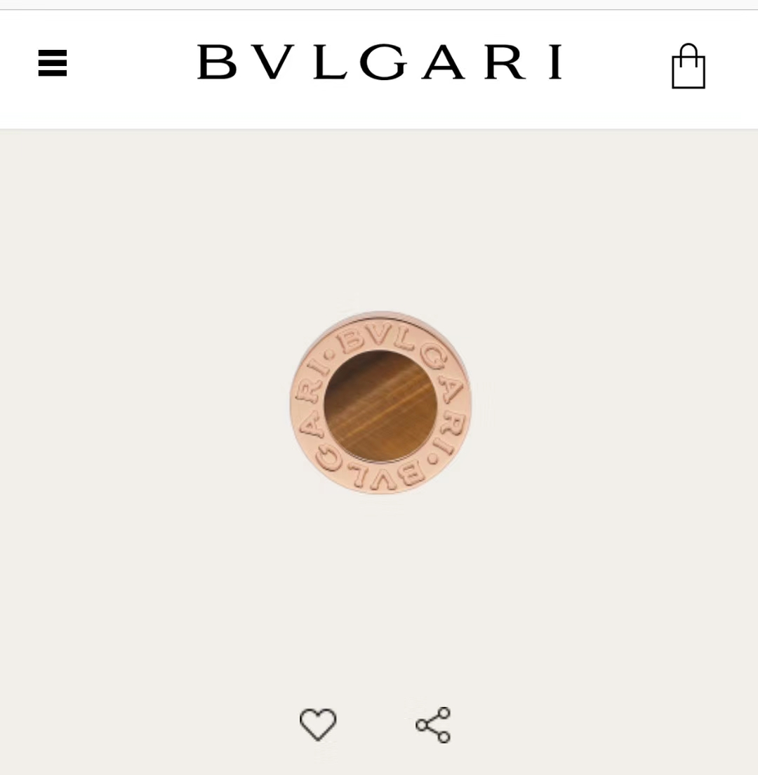 BVLGARI（ブルガリ）最新作 ピアス イアリング 男女兼用 FF