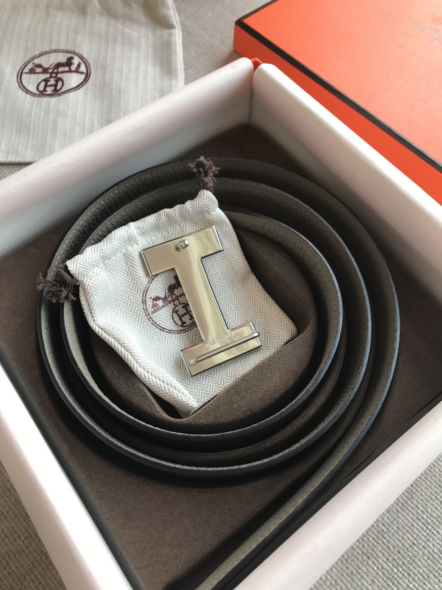 HERMES/エルメス 両面仕立てベルト サンチュール WJ