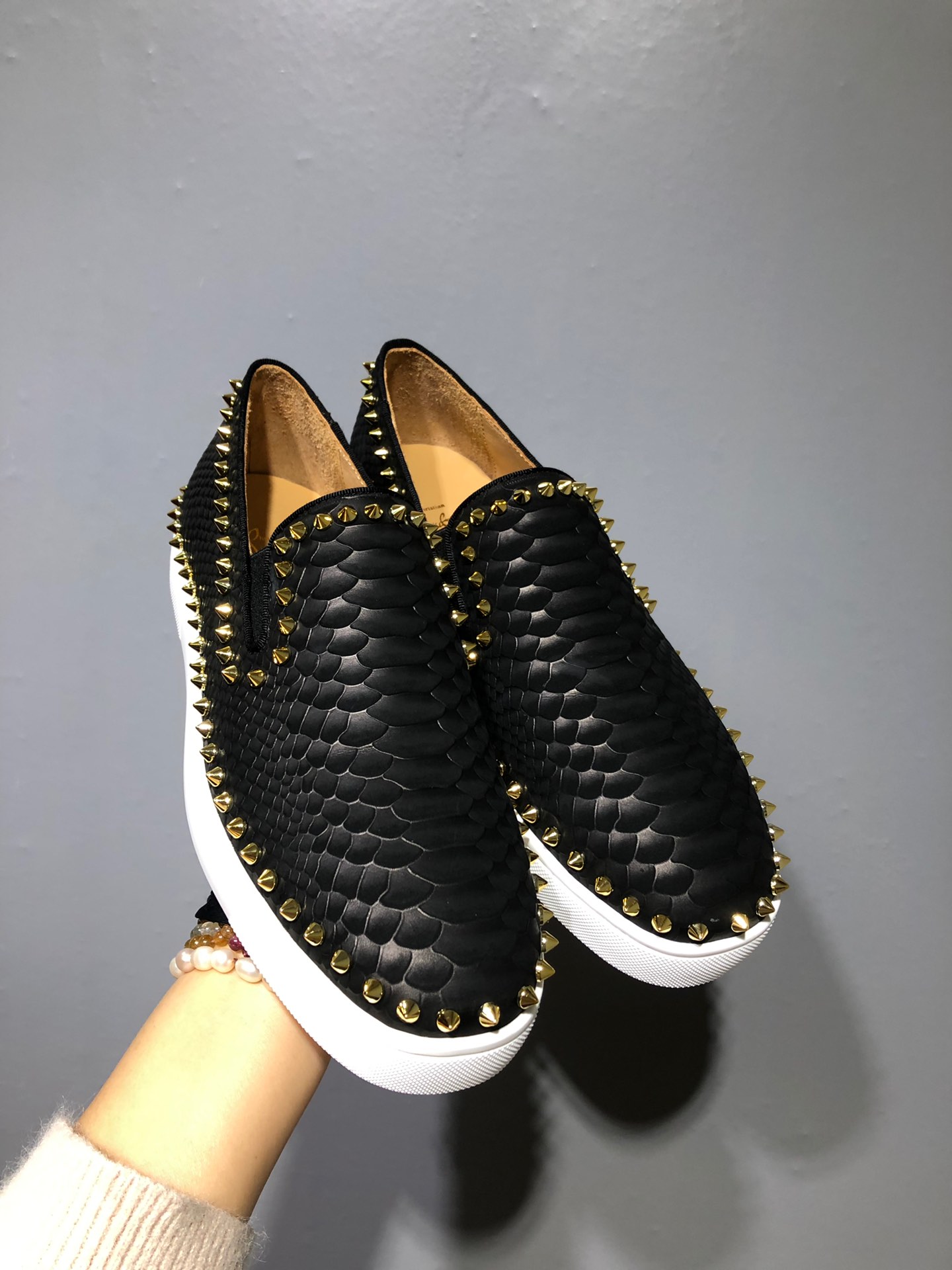 CL高品質 クリスチャン ルブタン 恋人靴 ローファー スリッポン VIP