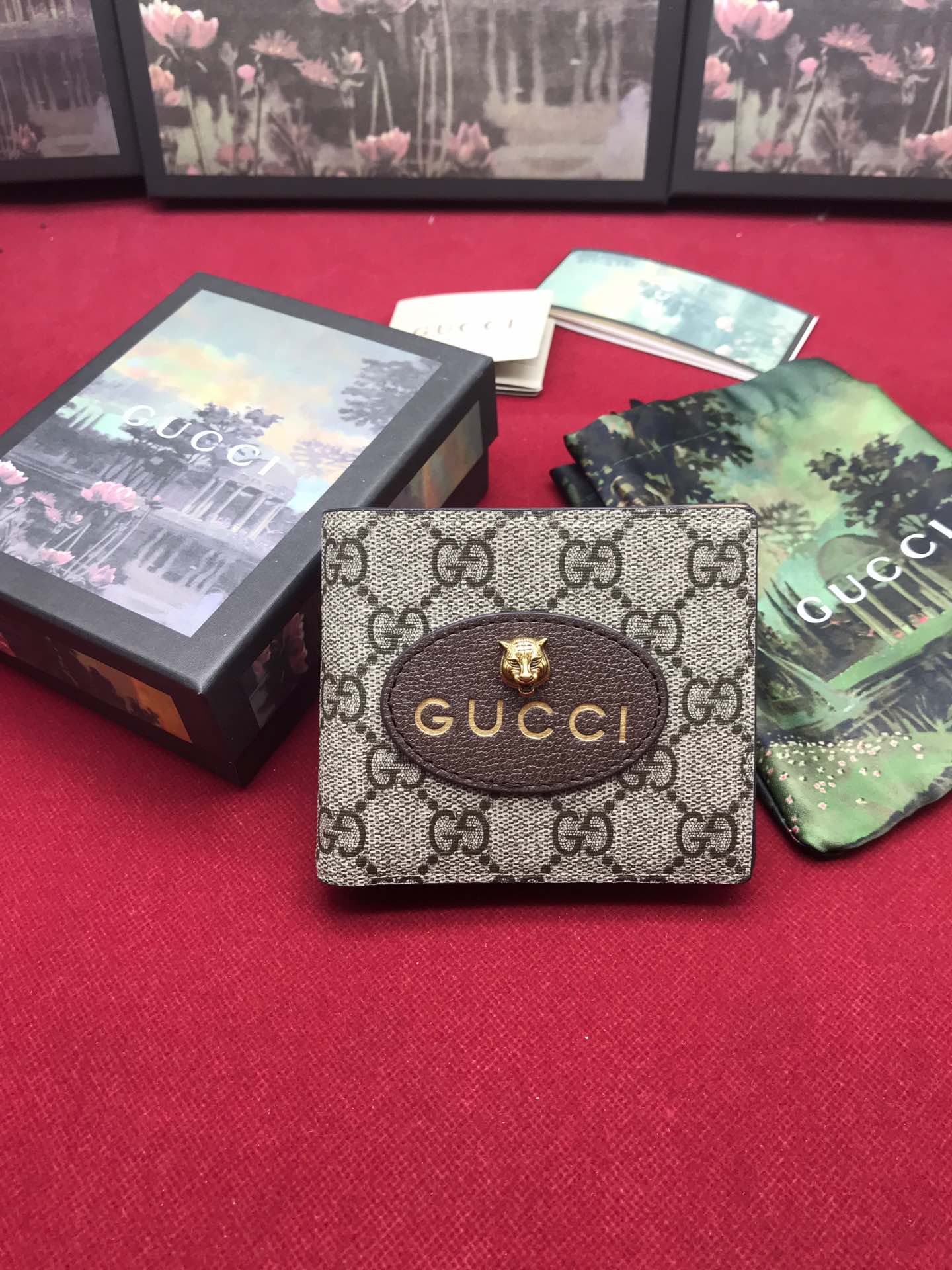 新作通販 gvcci グッチ 二つ折り財布 短財布 メンズ 473954-1