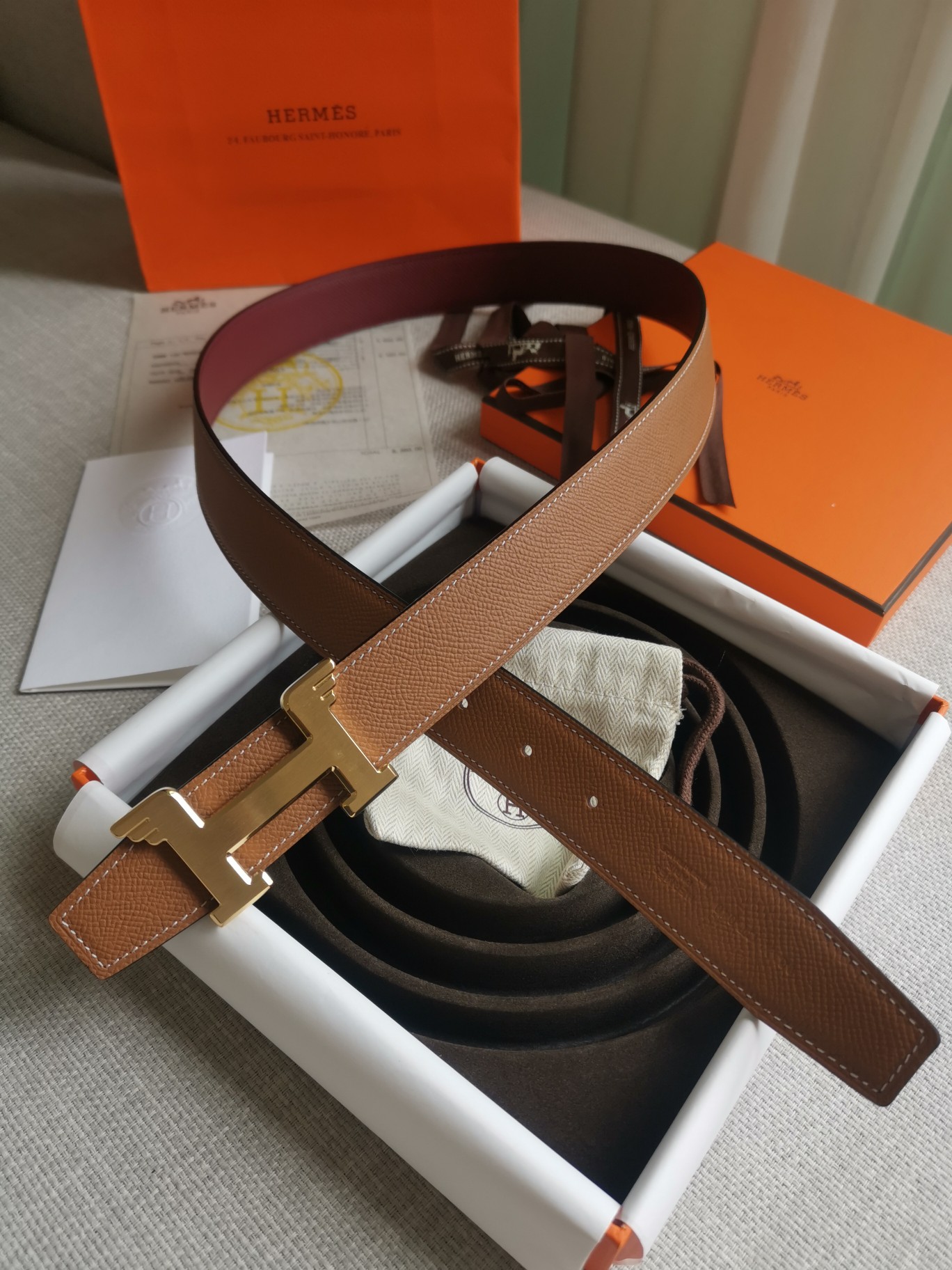 人気商品 HERMES/エルメス ベルト サンチュール FX