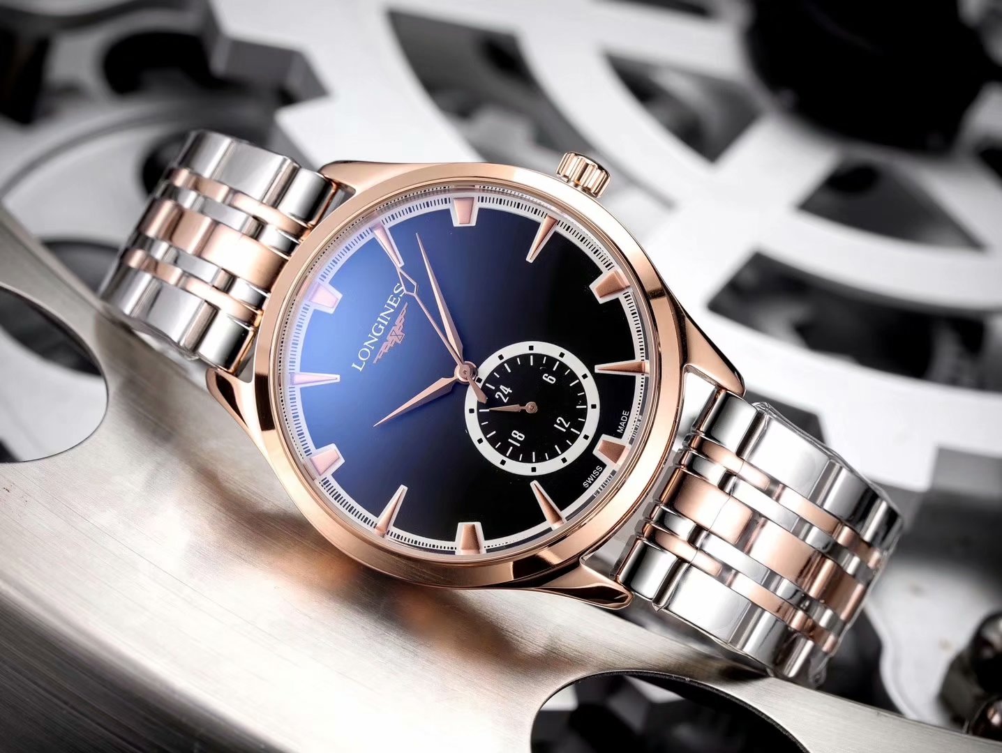 ロンジン(LONGINES)腕時計 メンズ 40mm 自動巻き LON
