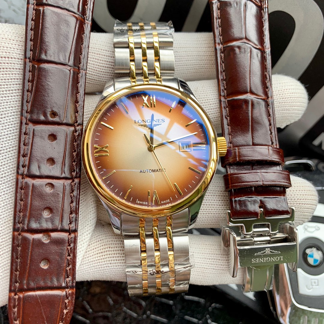 ロンジン(LONGINES)腕時計 メンズ 40mm 自動巻き LON