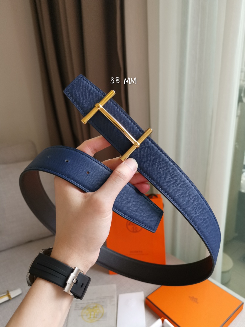 HERMES/エルメス 両面仕立てベルト サンチュール WJ