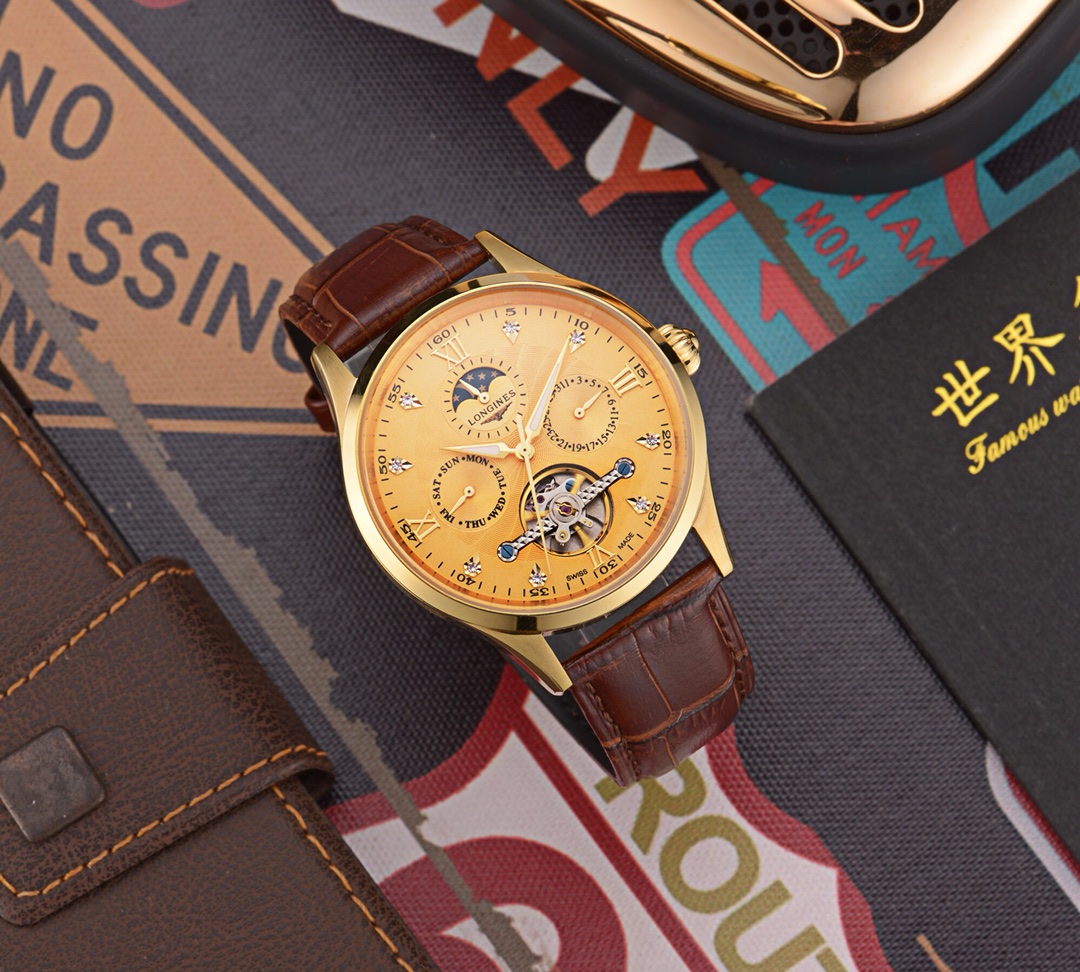 ロンジン(LONGINES)腕時計 メンズ 42mm 自動巻き LON