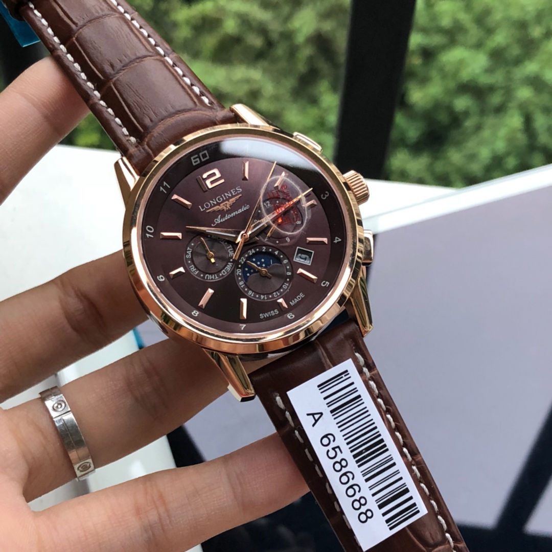 ロンジン（LONGINES）腕時計 メンズ 42mm 自動巻き LON