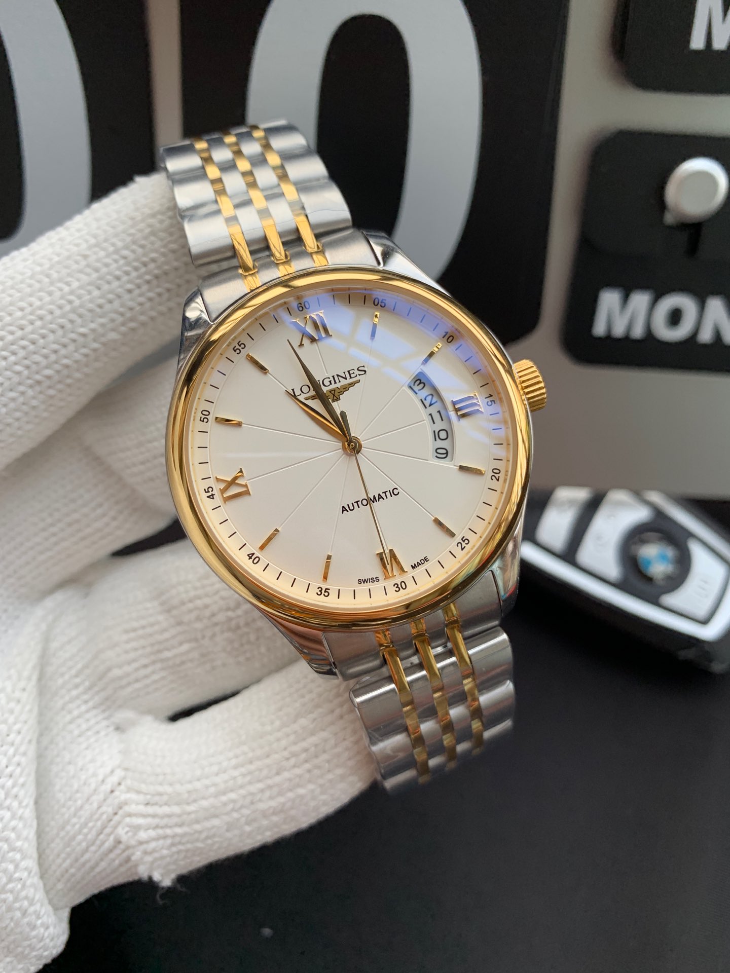 ロンジン(LONGINES)腕時計 メンズ 40mm 自動巻き LON