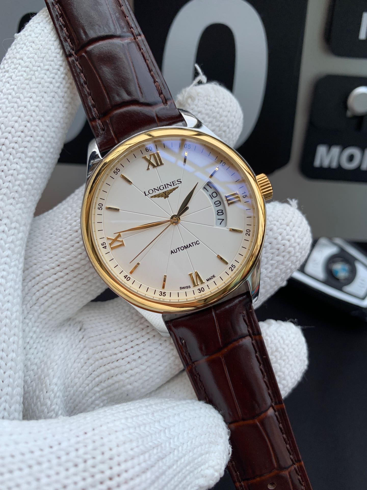 ロンジン（LONGINES）腕時計 メンズ 40mm 自動巻き LON