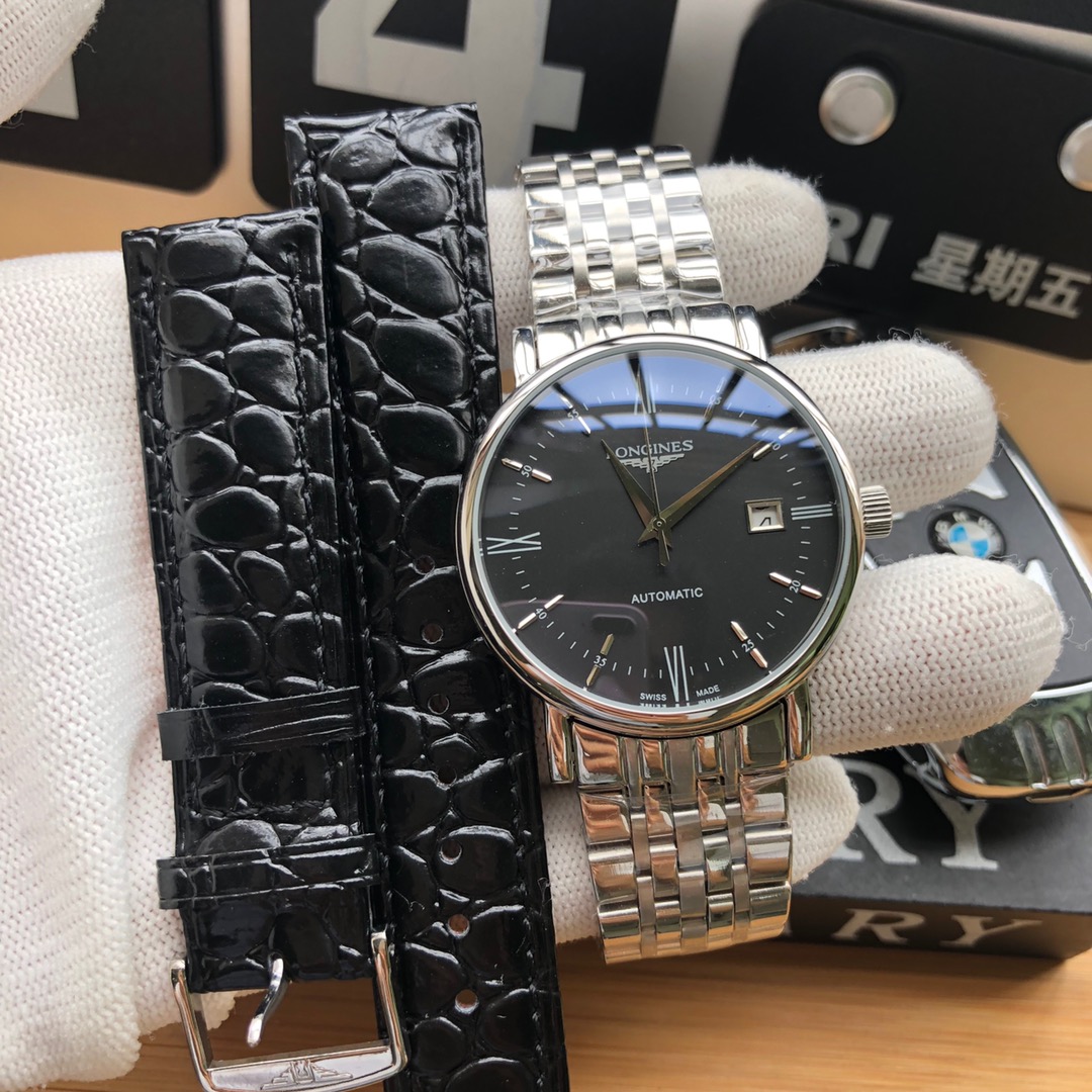ロンジン(LONGINES)腕時計 メンズ 40mm 自動巻き LON