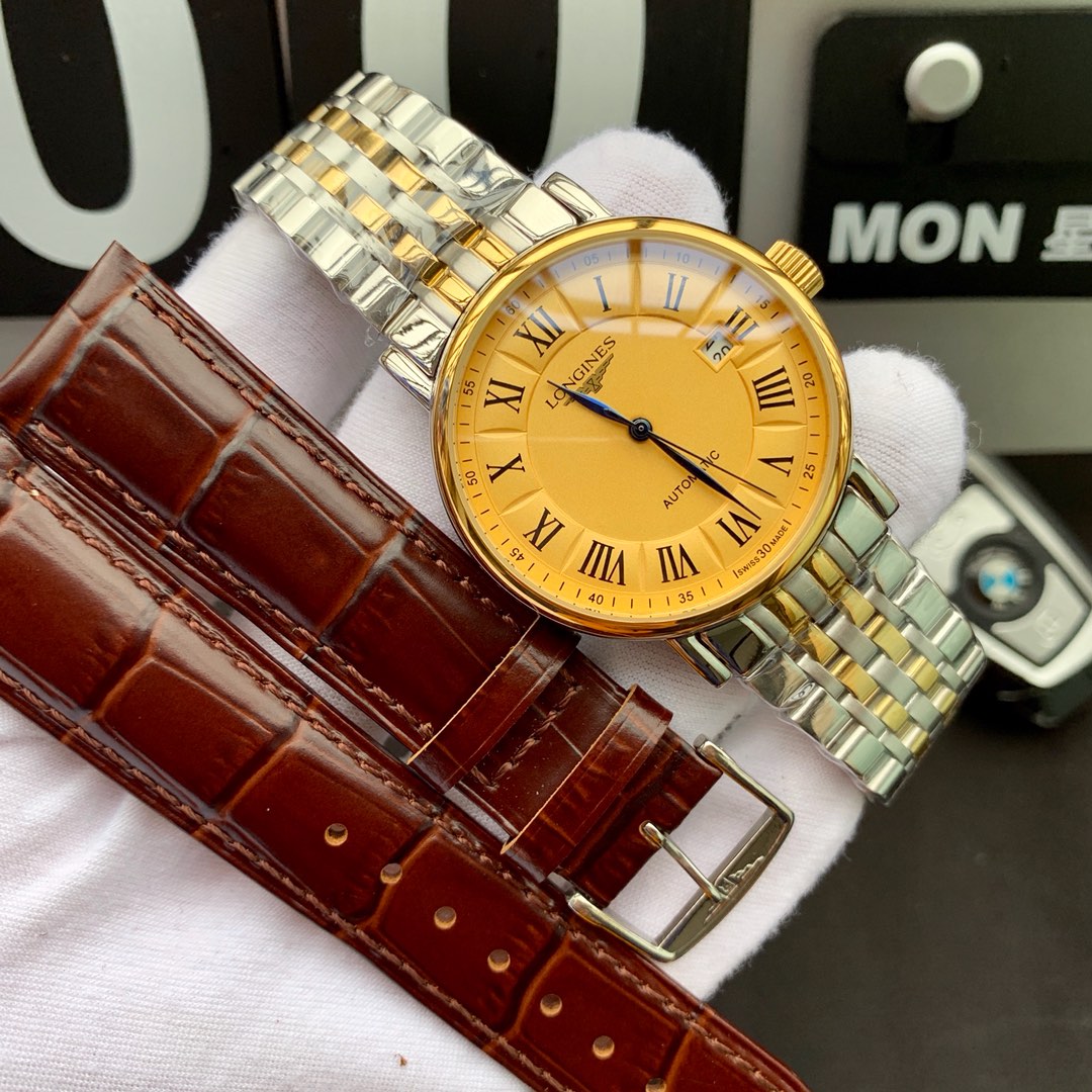 ロンジン（LONGINES）腕時計 メンズ 40mm 自動巻き LON