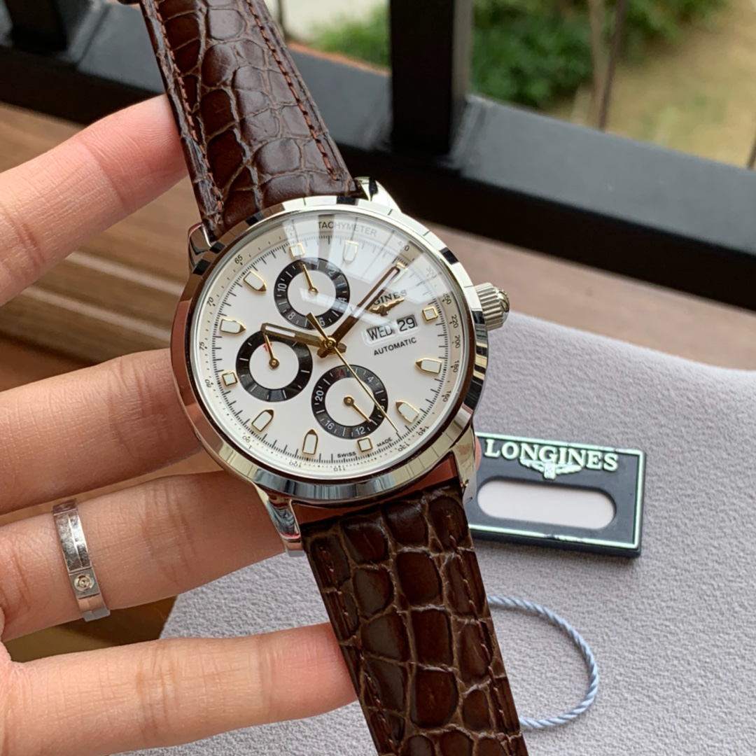 ロンジン（LONGINES）時計 夜光 メンズ 自動巻き 42mm LON