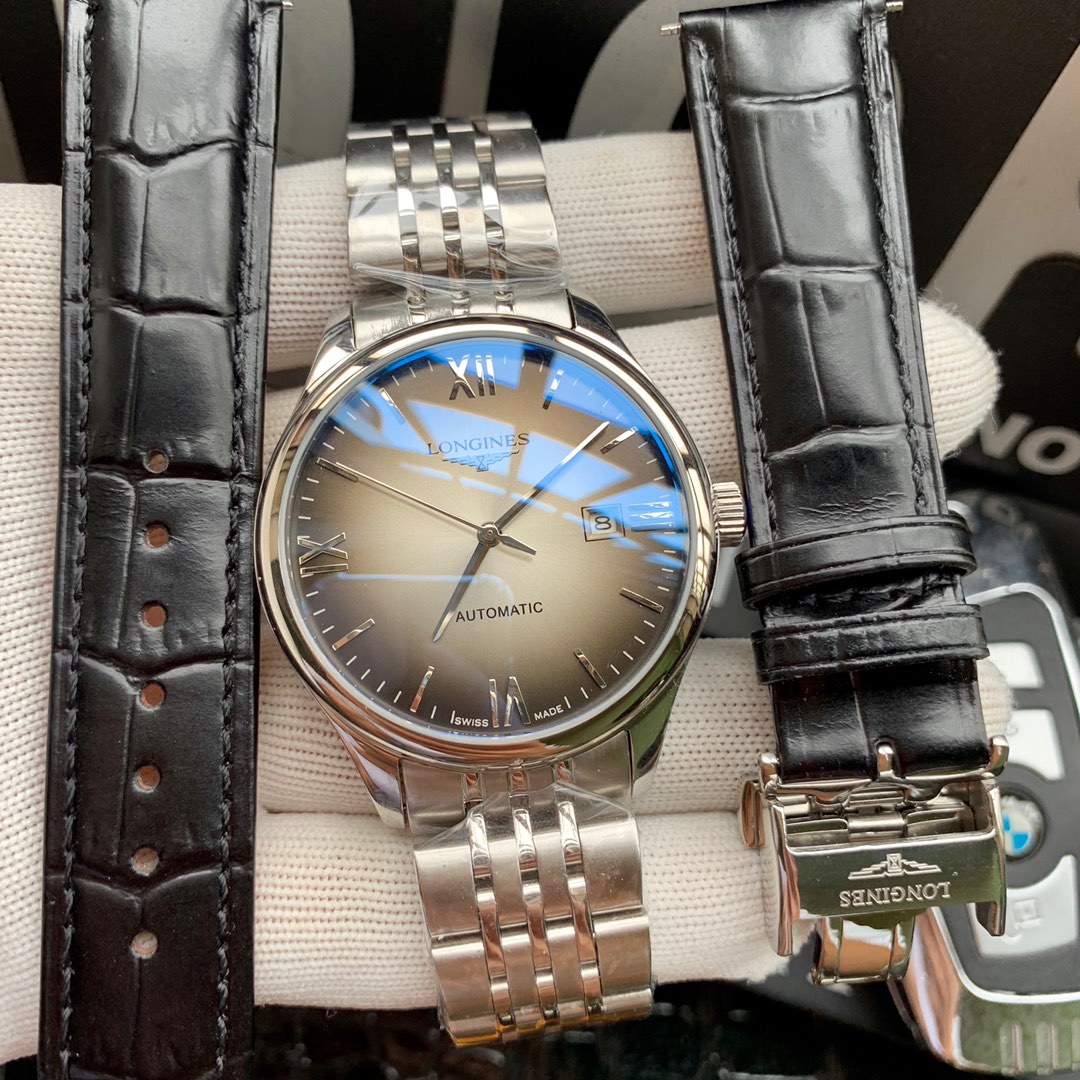 ロンジン(LONGINES)腕時計 メンズ 40mm 自動巻き LON