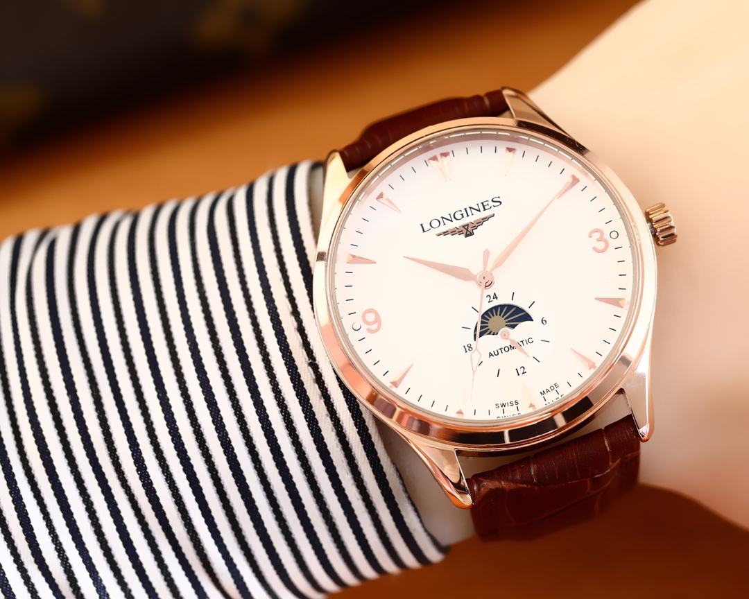 ロンジン(LONGINES)腕時計 メンズ 40mm 自動巻き LON